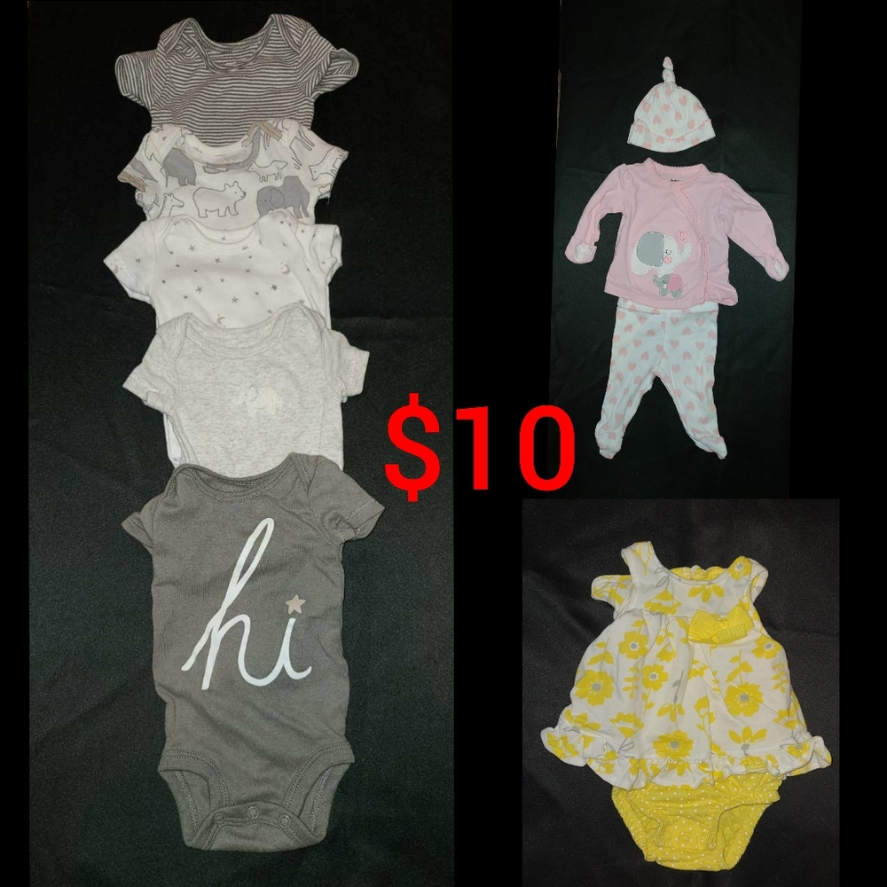 Newborn Lot of 9 Pieces